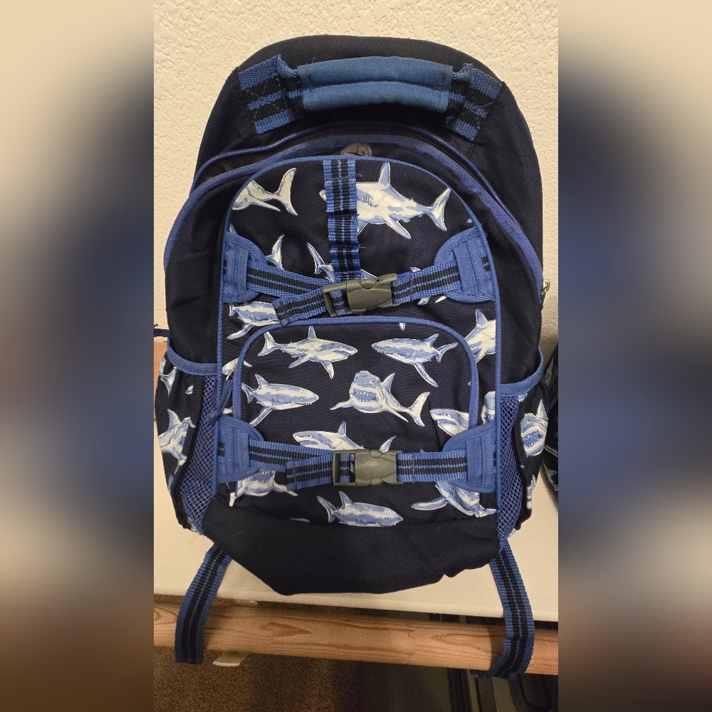 Pottery Barn Kids Shark Backpack And Lunchbox